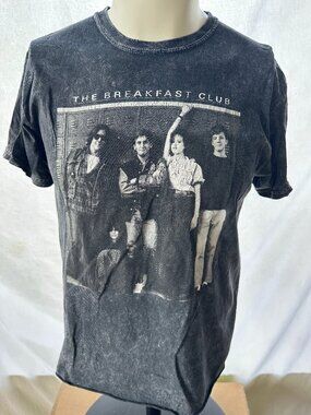 The Breakfast Club Claire John Men's Black Tye Dye Shirt Size Medium Universal